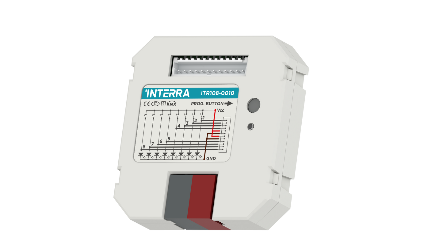 Module d'entrée binaire/bouton-poussoir KNX