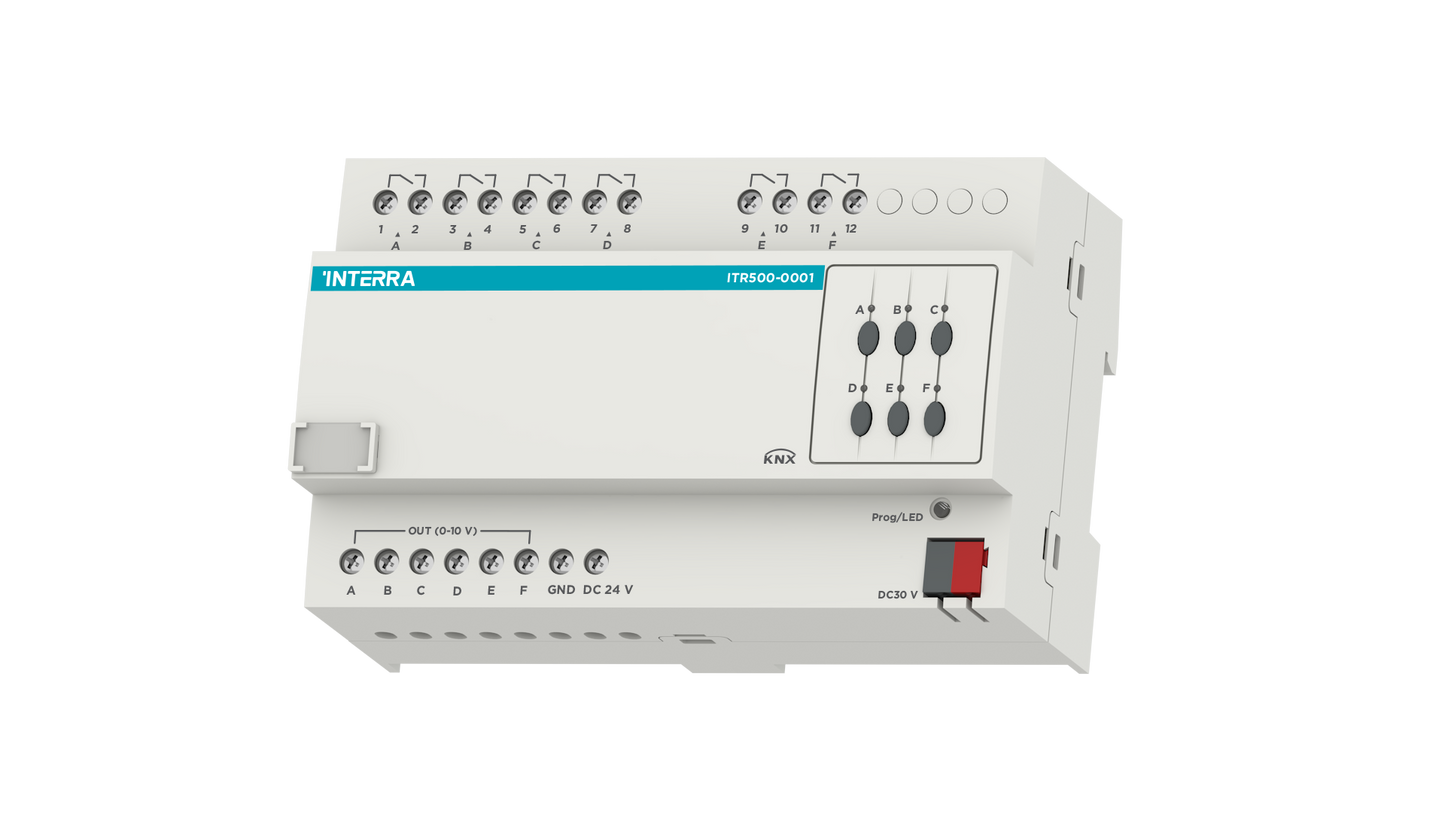 Contrôleur de ballast KNX - 6 canaux 10A (0/1-10V DC)