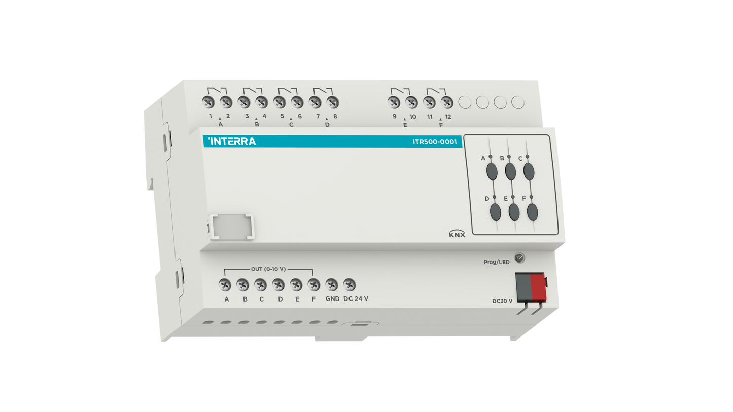 Contrôleur de ballast KNX - 6 canaux 10A (0/1-10V DC)
